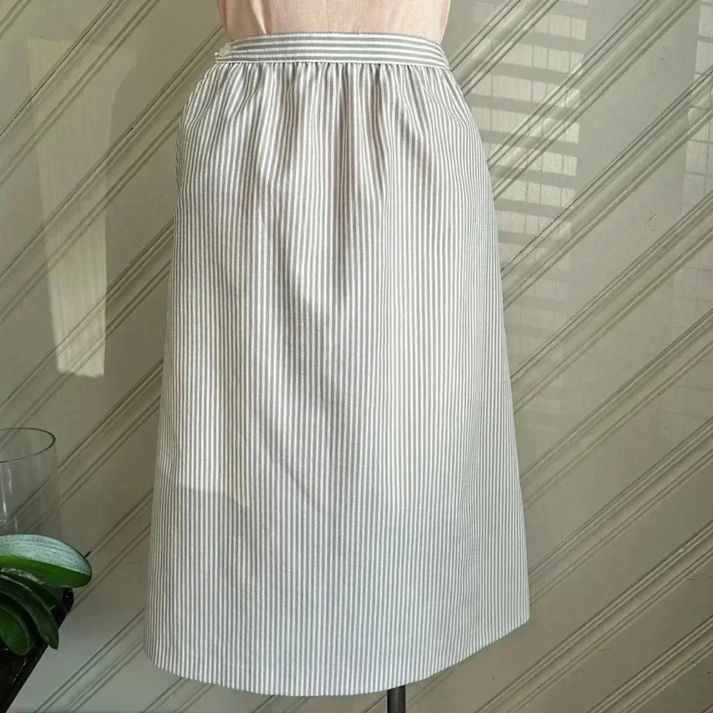 Vintage HABERDASHERY Seersucker Skirt Size14